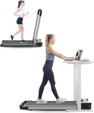 FYC Under Desk Treadmill 2.5HP Slim Walking Treadmill 265LBS - Electric Treadmill with APP Bluetooth Remote Control LED Display, Running Walking Jogging for Home Office Use (Installation Free)