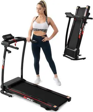 FYC Folding Treadmill for Home Portable Electric Motorized Treadmill Running Exercise Machine Compact Treadmill for Home Gym Fitness Workout Jogging Walking