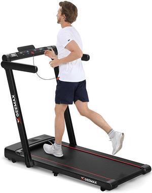 Geemax C2 3.0 HP Foldable Treadmill with LED Touch Display and 120KG Capacity, Perfect for Walking and Running at Home or Office