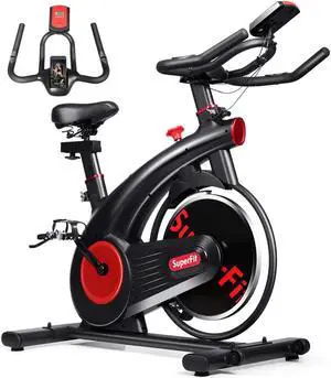 Stationary Exercise Bike Silent Belt Drive Cycling Bike