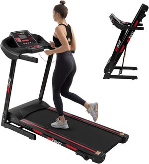 FYC Folding Treadmill for Home - 330 LBS Weight Capacity Running Machine with Incline/Bluetooth; 3.5HP 16KM/H Max Speed Foldable Electric Treadmill Easily Assembly; Home Gym Workout Exercise