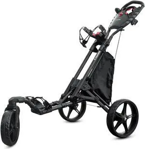 VILINEKE 360 Golf Push Pull Cart 3 Wheels Swivel 360 Front Wheel