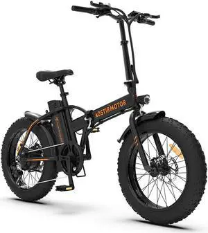 AOSTIRMOTOR A20 Folding Electric Bicycle 500W Motor 20" Fat Tire With 36V/13Ah Li-Battery RT