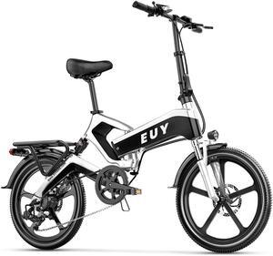 20'K6 Electric Bike for Adults,Ebike with 500W Motor 48V 10AH/12.8Ah Battery, E Bikes Shimano 7-Speed and Dual Shock Absorber Folding Electric Road Bicycle for Urban Commuting