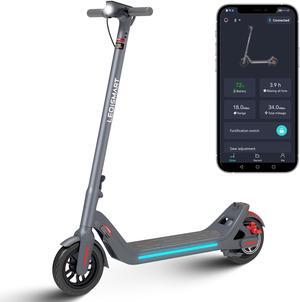 LEQISMART Pro Electric Scooter - 9" Tires - Up to 25 Miles Long-Range & 15.5 MPH Max 630W Motor Portable Folding Commuting Scooter for Adults and Kids with Double Braking System