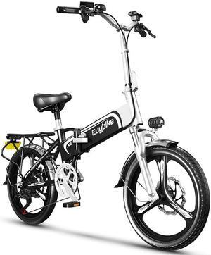 Folding Electric Bike for Adults;  20" Ebike 500W Adult Electric Bicycles;  21MPH 43Miles Electric Cruiser Bike for Female Male;  Samsung 48V 10.4Ah Battery Shimano 7 Speed Electric Bike