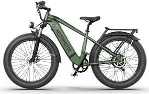 AOSTIRMOTOR New Pattern King 26" 1000W Electric Bike 26in Fat Tire 52V15AH Removable Lithium Battery for Adults KING