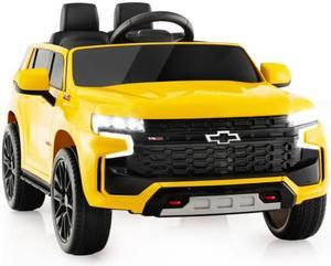 12V Kids Ride on Car with 2.4G Remote Control-Yellow