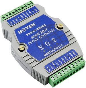 UOTEK 8 Channel Digital I/O Controller RS-485 Opto-electronic Isolation Input Relay Output IO Adapter UT-5512