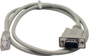 UOTEK 3.28FT RJ45 to DB9 Converter Cable NON-UL 28AWG*8C OD5.0 1M Unshielded Round Wire 380-12926600