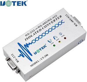 UOTEK RS422 RS485 to RS232 Optoelectronic Isolated Converter RS-232 to RS-485/422 Adapter DB9 Famale Male Connector ESD Anti-Surge UT-206