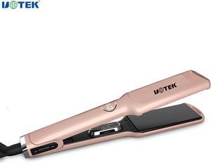 UOTEK Hair Straightener 1.5 Inch Small Flat Iron Ionic Salon Hair Flat Iron  with PTC Heating Plate for Short Hair Pencil Straightener rose gold