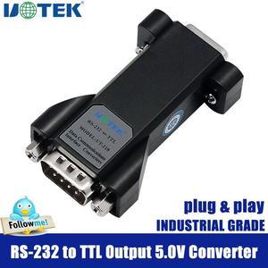 UOTEK Industrial Grade RS232 to TTL Converter Output 5V COM DB9 Connector RS-232 Adapter Supports All Operating System UT-210