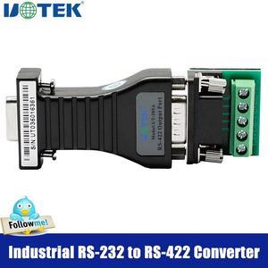 UOTEK Industrial RS-232 to RS-422 Converter RS232 to RS422 Adapter DB9 Female Male Connector with Terminal Block UT-205A
