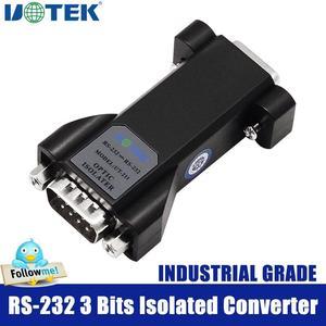 UOTEK RS-232 3 Bits Isolated Converter Industrial Grade RS232 Serial Port Optoelectronic Isolator Adapter DB9 Connector UT-211