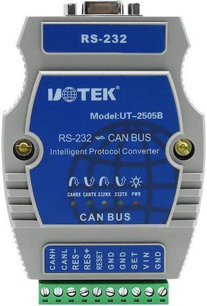 UOTEK Industrial Grade RS-232 to CAN BUS Converter with Protocol Canbus to RS232 Adapter Connector UT-2505B