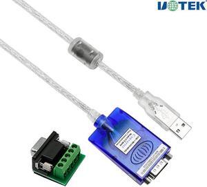 UOTEK 4.92ft USB to RS232 RS485 RS422 Converter Serial Adapter USB2.0 Cable DB9 Connector WinXP/7/8/8.1/10 UT-8890