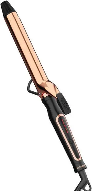 UOTEK 1 inch Gold Curling Iron for Long Hair Large Waves Hair Curler Making Professional Salon Hairstyle Ceramic Curling Iron in Home & Travel Dual Voltage 1'' Curling Wand