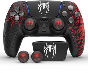 Silicone Grip Case For PS5 Controller with Thumb Caps and Touchpad Sticker, DualSense Controller Accessories