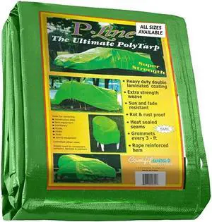 COMFITWEAR Standard Tarp Cover Reinforced Grommet Multi-Purpose Pool Cover Boat Tarp Camping Tarp UV Resistant Poly Tarpaulin Waterproof Tarpaulin Canopy Tent Waterproof Tarp Cover 5 x 7 Green