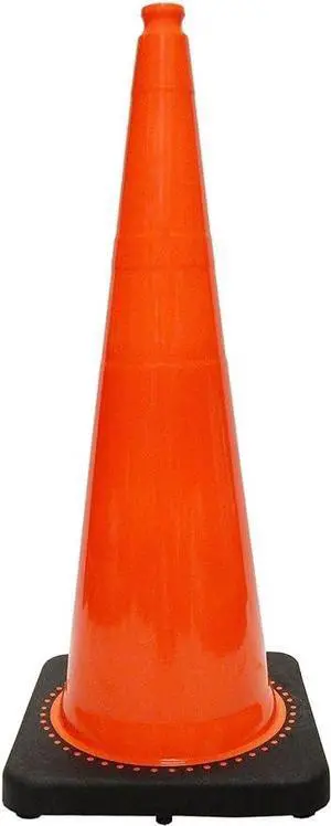 FC-36 Traffic Safety Cone with Black Base, Orange.