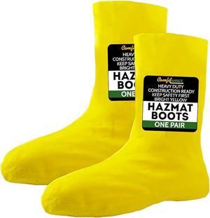 COMFITWEAR Haz(Mat) Latex Boots Haz-Mat Yellow Latex Nuke Boot Cover, Over The Shoe, Size (2X-Large)