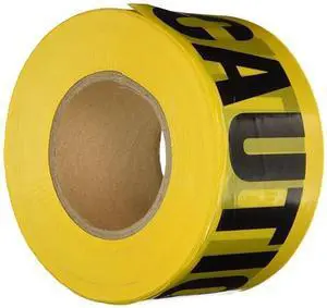 COMFITWEAR Caution Barricade Tape, Yellow (2-Pack) PT-100