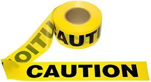 COMFITWEAR High-Visibility 'Caution' Safety Tape, (3" X 1000' Roll)
