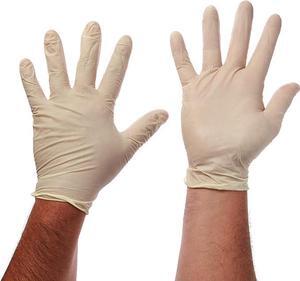 COMFITWEAR Disposable Latex Gloves, Powder Free,( X-Large, Case of 10 Boxes,1000 Gloves)