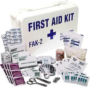 COMFITWEAR First Aid Emergency Kit Minor Emergencies ANSI Compliant Weatherproof Plastic Case (FAK 2- For  25 Persons)