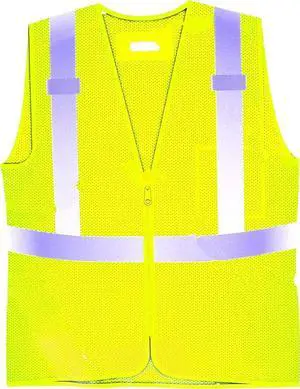 COMFITWEAR High Visibility Safety Vests for Construction Work School Outdoor Sports Traffic Safety Bright Yellow (1 Pack,Yellow,One Size)