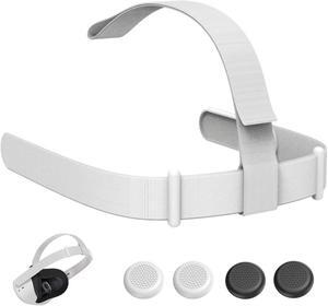 ZVTE Original Quality Head Strap for Oculus Quest 2, Replacement Head Strap for Meta Quest 2, VR Accessories with 2 Pair Thumb Grip Caps, Oculus Quest 2 Head Strap, Meta Quest 2 Head Strap