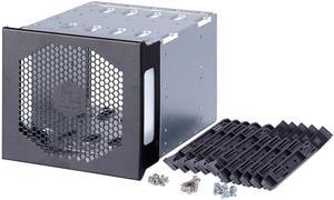 5 inch chassis hard drive cage, 3 to 5 revolutions, can accommodate 5 hard drives - occupying 3 optical drive positions