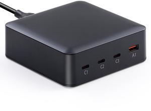WHSTELENI USB C Charger 203W/200W (100W+65W+20W+18W) 4-Port Charging Station Type-C Power Adapter Compatible with MacBook Pro/Air Laptop Smartphone and More