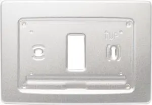 BLENKL Aluminum Decorative Wall Plate Mount for Emerson Smart Home WiFi Thermostat (Non-Touch Screen, Silver)