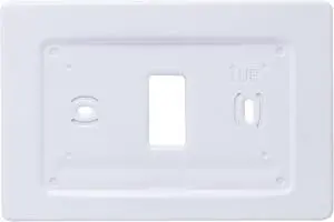 BLENKL Aluminum Decorative Wall Plate Mount for Emerson Smart Home WiFi Thermostat (Non-Touch Screen, White)