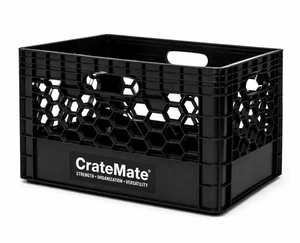 CrateMate? 24QT Heavy-Duty Stackable Milk Crate CrateMate? 24QT Heavy-Duty Stackable Milk Crate