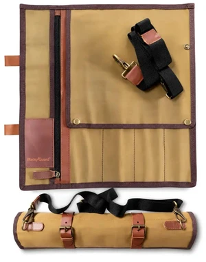 Blade Guard Waxed Canvas Chef Knife Roll Bag - 5 pocket Blade Guard Waxed Canvas Chef Knife Roll Bag - 5 pocket