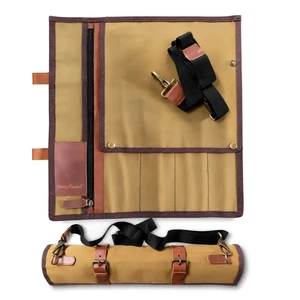Blade Guard Chef Knife Roll Bag | Waxed Canvas 5 Pocket | Water-Resistant Knife Storage Blade Guard Chef Knife Roll Bag | Waxed Canvas 5 Pocket | Water-Resistant Knife Storage