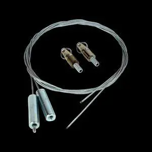 Gripple 5 ft Hanging Cable with Angel Hanger, Male and Barrel End, Loads To 33lbs 5:1 Safety Factor