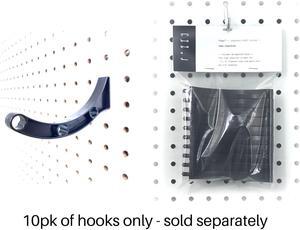 Peggy Pegboard Accessory Hook ONLY for Hook and Dowel Organizer Storage for Tape, Steel Wire Spools, Ribbon, Crafts, Hobby 10pk