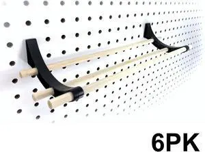 Peggy Pegboard Accessory Hook and Dowel Organizer Storage for Tape, Steel Wire Spools, Ribbon, Crafts, Hobby, 12 kit 6 PACK