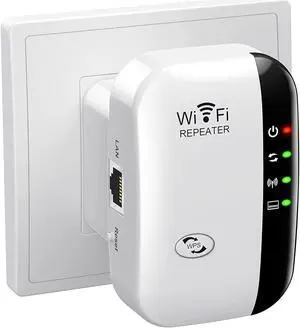 KEHIPI WiFi Extender, WiFi Signal Booster Up to 5800sq.ft and 56+ Devices, WiFi Range Extender, Wireless Internet Repeater, Long Range Amplifier with Ethernet Port,1-Key Setup, Access Point,Compatible