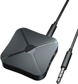 Bluetooth 5.0 Adapter Bluetooth Transmitter Receiver 2in1 Wireless 3.5mm AUX aptX Low Latency Adapter Suitable for TV / Home Audio Systems, Suitable for Single Bluetooth Signal Device