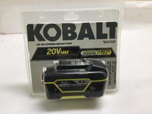 KOBALT #0437531 20V MAX LITHIUM-ION 4.0Ah up to 3X RUN BATTERY