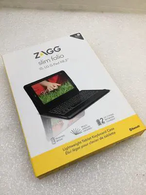 ZAGG Slim Folio Bluetooth Wireless Keyboard Case for LG G Pad X8.3