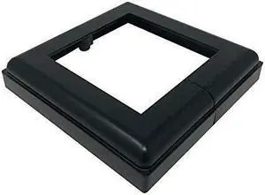 Nuvo Iron ADPBS6 Aluminum 6X6 Post Skirt Base, Black