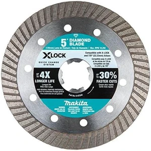 Makita X-Lock 5 inches Turbo Rim Diamond Blade For Masonry Cutting Makita X-Lock 5 inches Turbo Rim Diamond Blade For Masonry Cutting