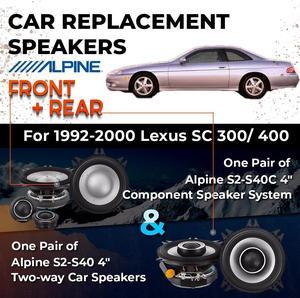 Car Speaker Replacement fits 1992-2000 for Lexus SC 300/ 400