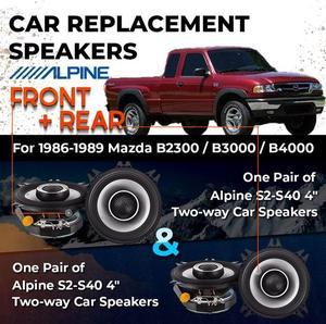 Car Speaker Replacement fits 1986-1989 for Mazda B2300 / B3000 / B4000